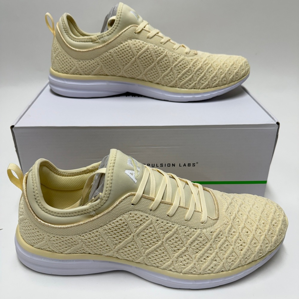 APL TechLoom Phantom Mens 14 Running Shoes Vanilla White New‎